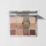 Makeup by Mario Ethereal Eyes Eyeshadow Palette featuring a collection of luminous shimmers and warm matte neutral shades against a clean white background.